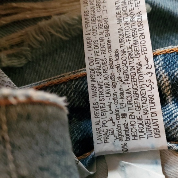Zara Ripped High-Rise Rigid Fit Mom Ankle Length Jeans Size 6 - Picture 10 of 12